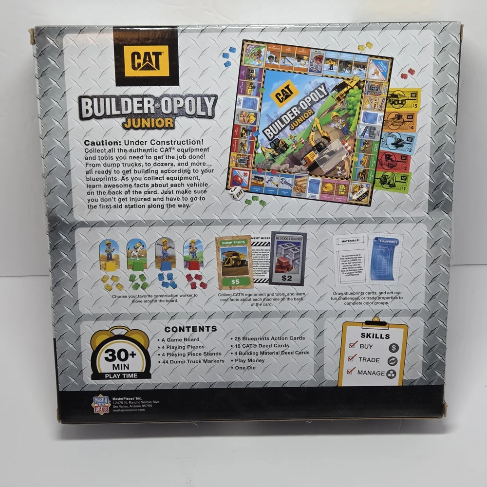 CAT Builder-Opoly Junior Board Game for Ages 6+